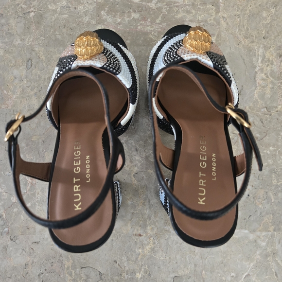 Kensington Platform Sandals by Kurt Geiger London.  Size 36 - US 6 - Picture 6 of 13